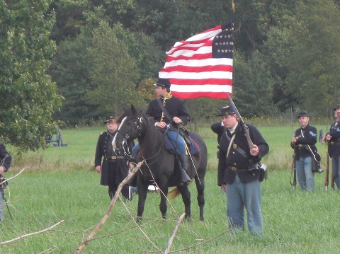 Waiting and watching for Johnny Reb.